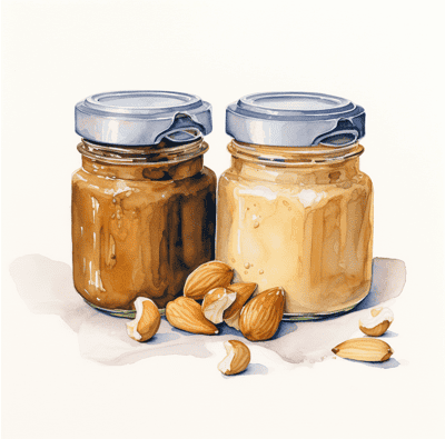 Almond and cashew nut butter