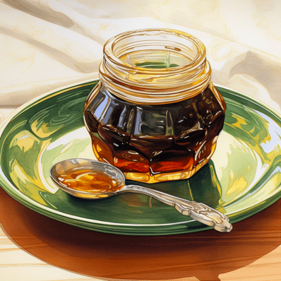 Date syrup vs maple syrup - jar of date syrup