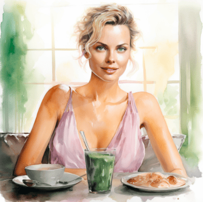 Woman-eating-breakast