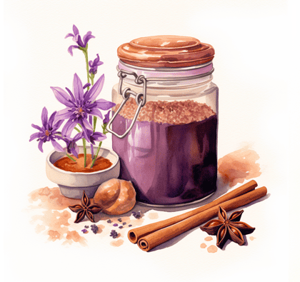 Jar of chai spice mix