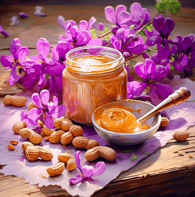 Jar of peanut butter