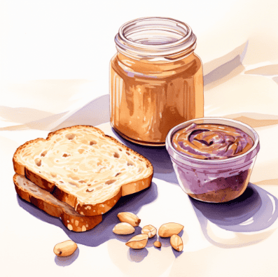 Peanut butter on toast