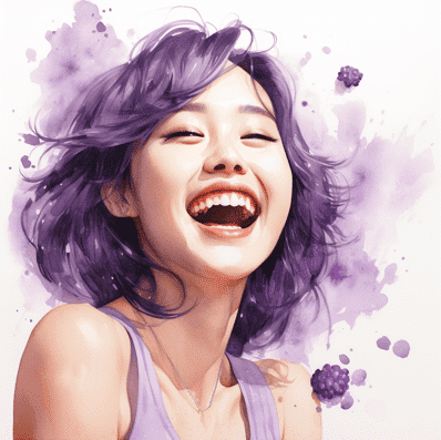 Young asian woman smiling