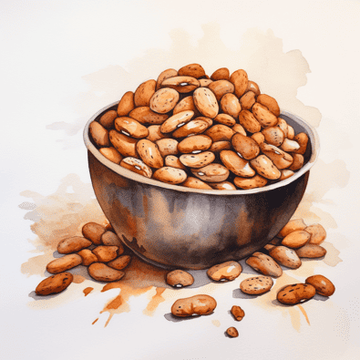 Bowl of pinto beans