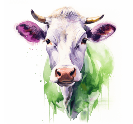A cow