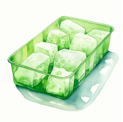 Can you freeze oat milk - icecube tray with oat milk