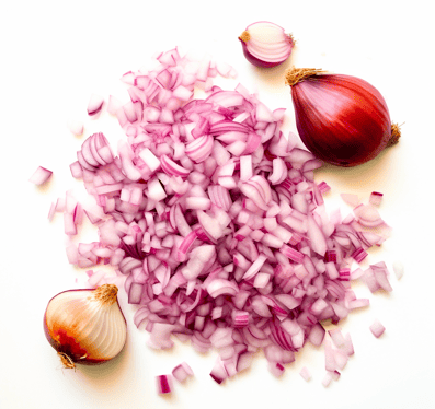 Chopped shallots