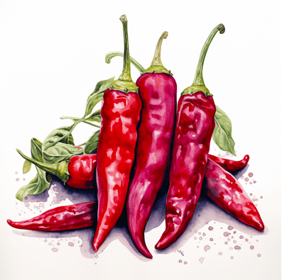 Red chili peppers