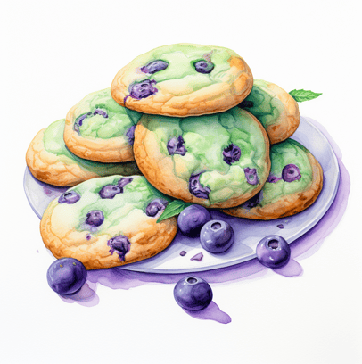 is whole wheat flour vegan - blueberry cookies