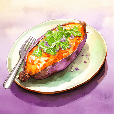 Baked sweet potato