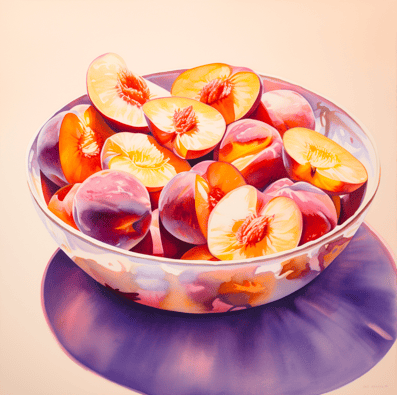 Bowl of peaches