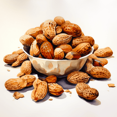 Do peanuts cause pimples - bowl of peanuts