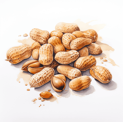 Unshelled peanuts