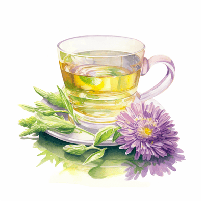 Cup of chamomile tea