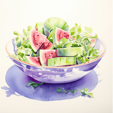 Fruitbowl of watermelon