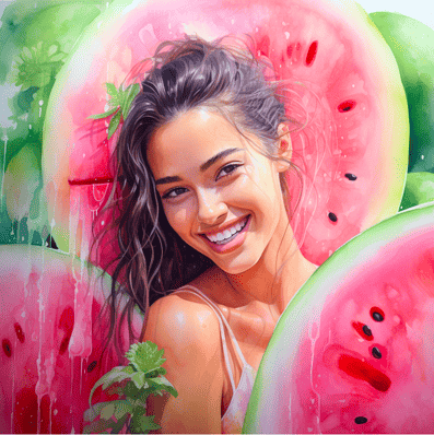 Woman smiling with clear skin