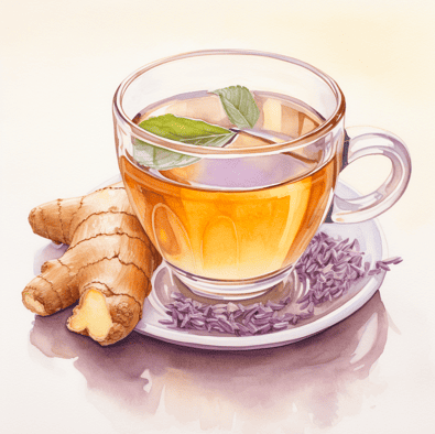 ginger tea with ginger

