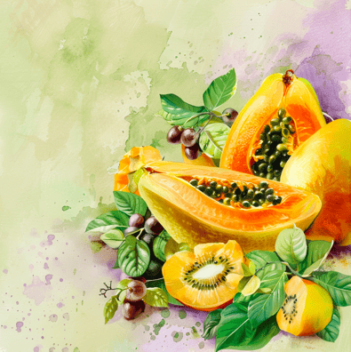 orange coloured papaya