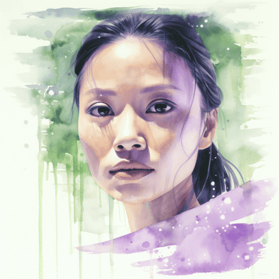 Woman without acne