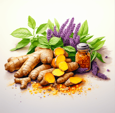 Ginger and turmeric