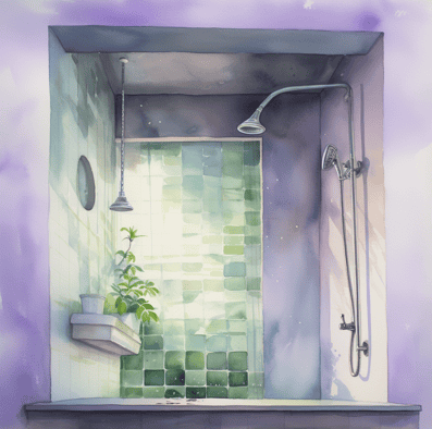 Does hard water cause acne - shower
