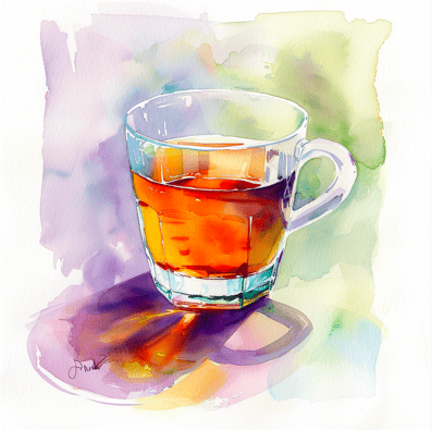 Cup of oversteeped tea