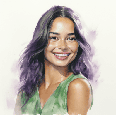 Woman with glowing skin
