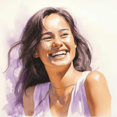 Woman smiling